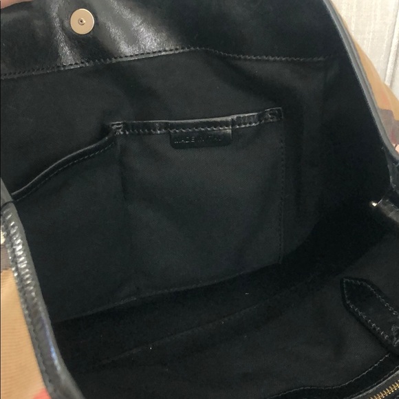 Burberry haymarket canvas and leather tote - Picture 6 of 6